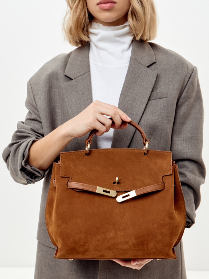 Сумка Curanni 9402 замша рыжая Сумка Curanni 9402 замша рыжая