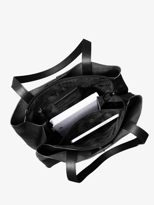 Сумка Baggins 0128 чёрная фл. Сумка Baggins 0128 чёрная фл.