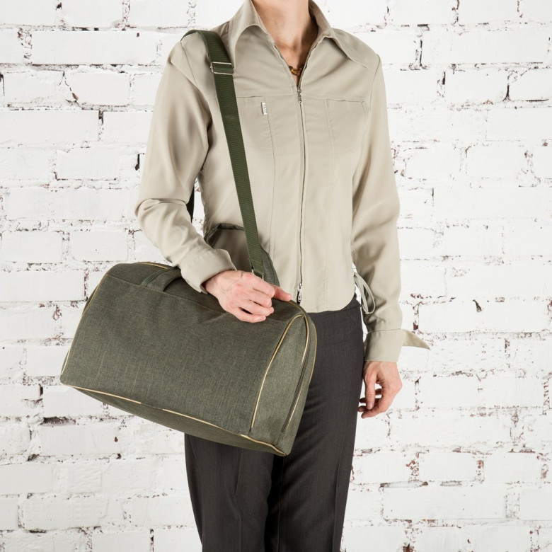 Сумка дорожная Voyage 104 ручная кладь Победа хаки джинс