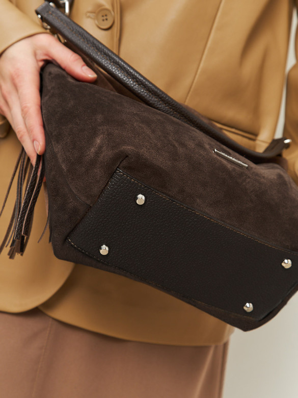 Сумка FIATO 2757 замша шоколад