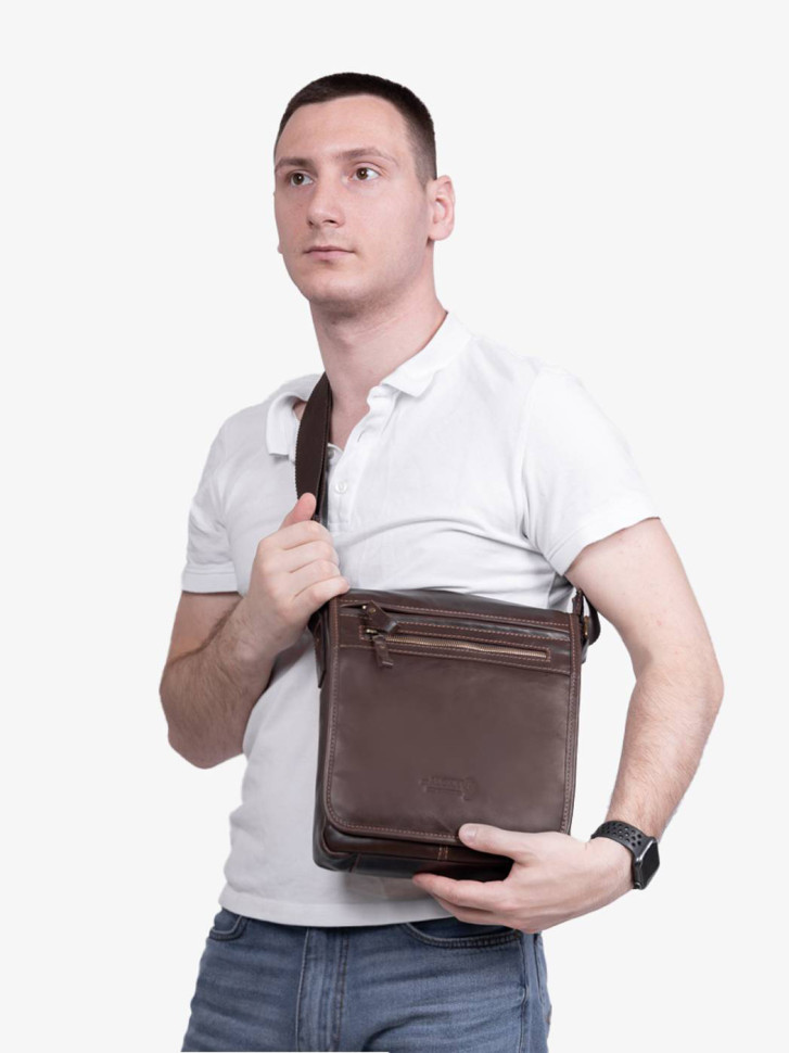 Сумка мужская zн ALEXX ALG0106 коричневая Сумка мужская zн ALEXX ALG0106 коричневая