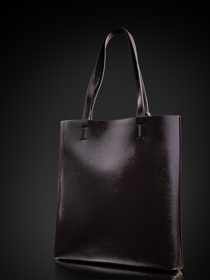 Сумка женская Baggins KDL-1300 лак тёмно-серый Сумка женская Baggins KDL-1300 лак тёмно-серый