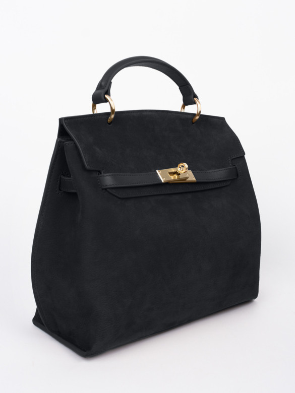 Сумка Curanni 9402 замша чёрная Сумка Curanni 9402 замша чёрная