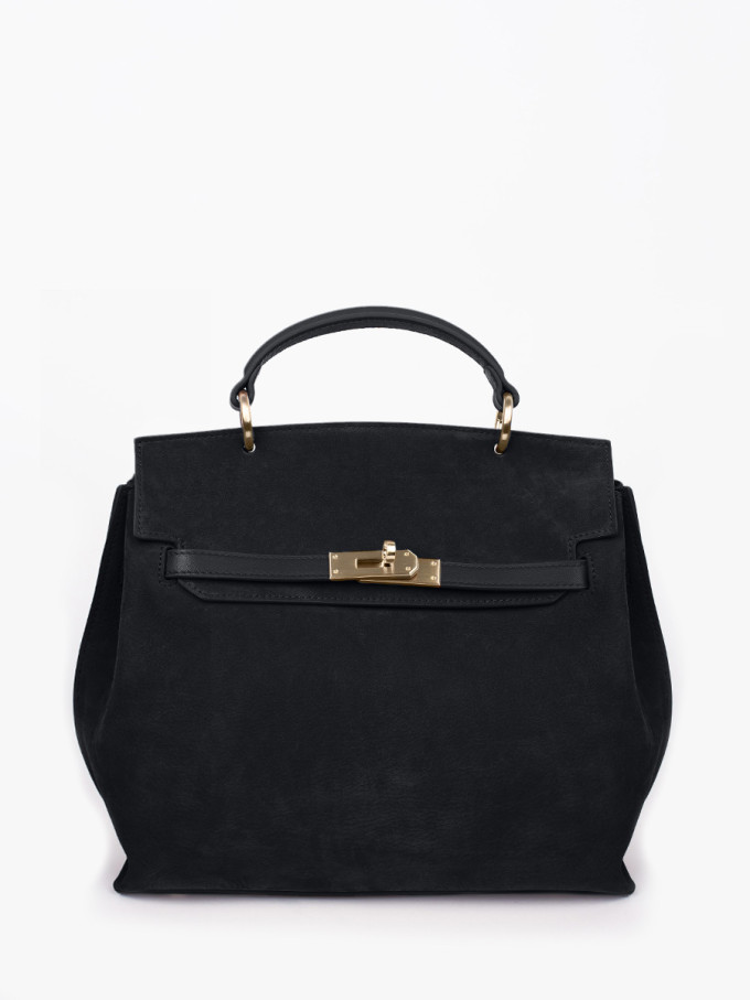 Сумка Curanni 9402 замша чёрная Сумка Curanni 9402 замша чёрная