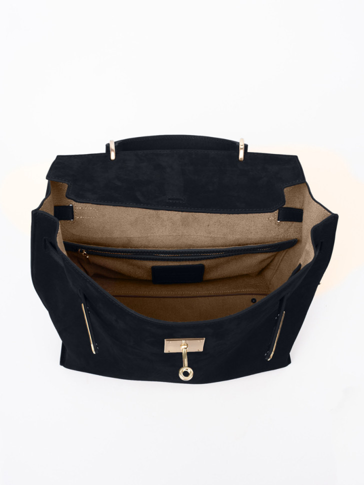 Сумка Curanni 9402 замша чёрная Сумка Curanni 9402 замша чёрная