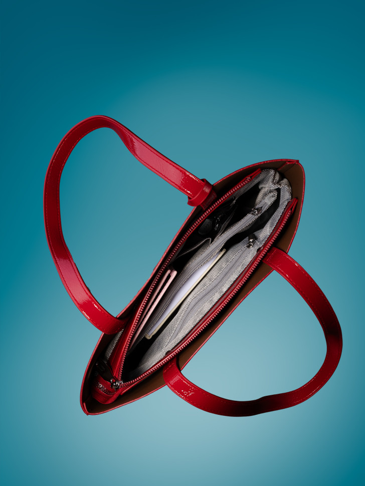 Сумка женская Baggins KDL-1300 лак красный Сумка женская Baggins KDL-1300 лак красный