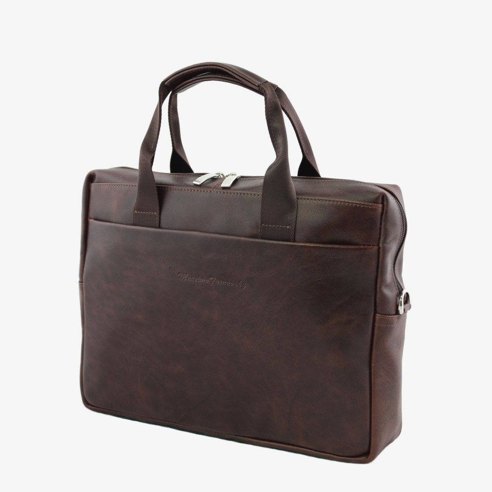 Портфель мужской из кожи Maxsimo Tarnavsky 1023 коричневый коньяк Портфель мужской из кожи Maxsimo Tarnavsky 1023 коричневый коньяк