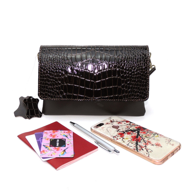 Коричневая женская кожаная сумка Natalia Kalinovskaya «Кора»