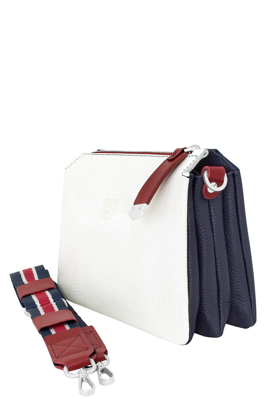 Сумка женская Protege Ц-438 белая/синяя флотер Сумка женская Protege Ц-438 белая/синяя флотер