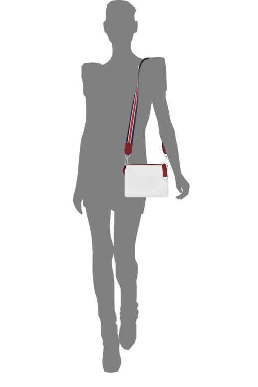 Сумка женская Protege Ц-438 белая/синяя флотер Сумка женская Protege Ц-438 белая/синяя флотер