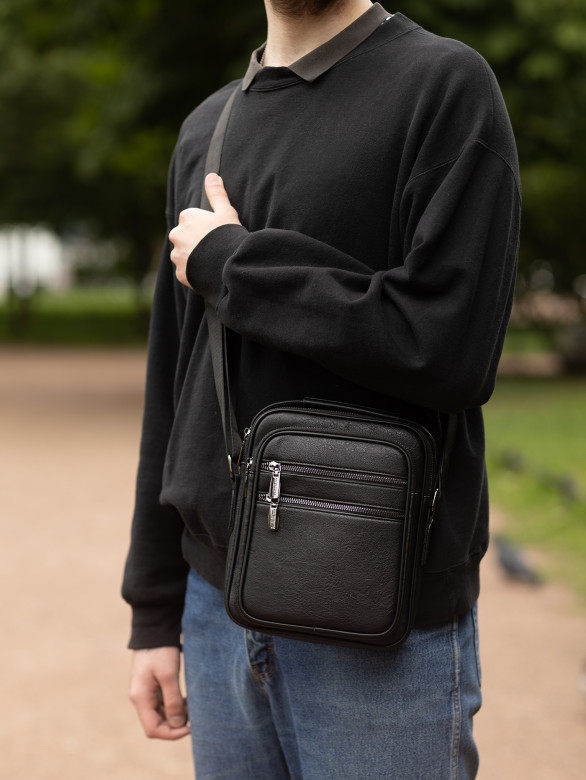 Сумка мужская JIN, 5186 черная