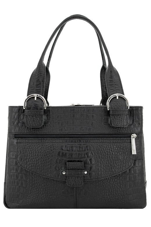 Сумка Protege Ц-110 черный рептилия №12