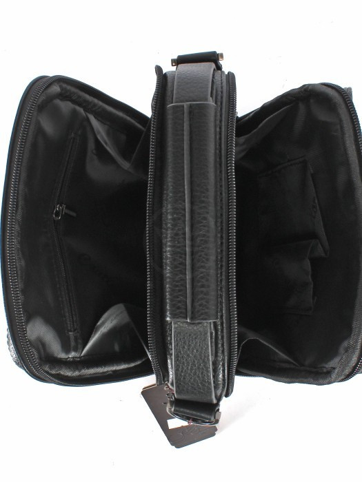 Мужская сумка-планшет из экокожи Cantlor G358S-5 чёрная Мужская сумка-планшет из экокожи Cantlor G358S-5 чёрная