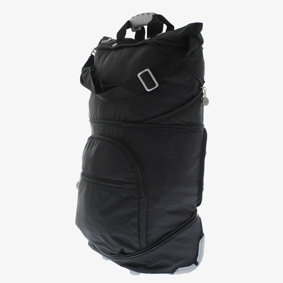 Сумка-трансформер дорожная хозяйственная на 2 колёсах TsV 526.22 чёрная Сумка-трансформер дорожная хозяйственная на 2 колёсах TsV 526.22 чёрная