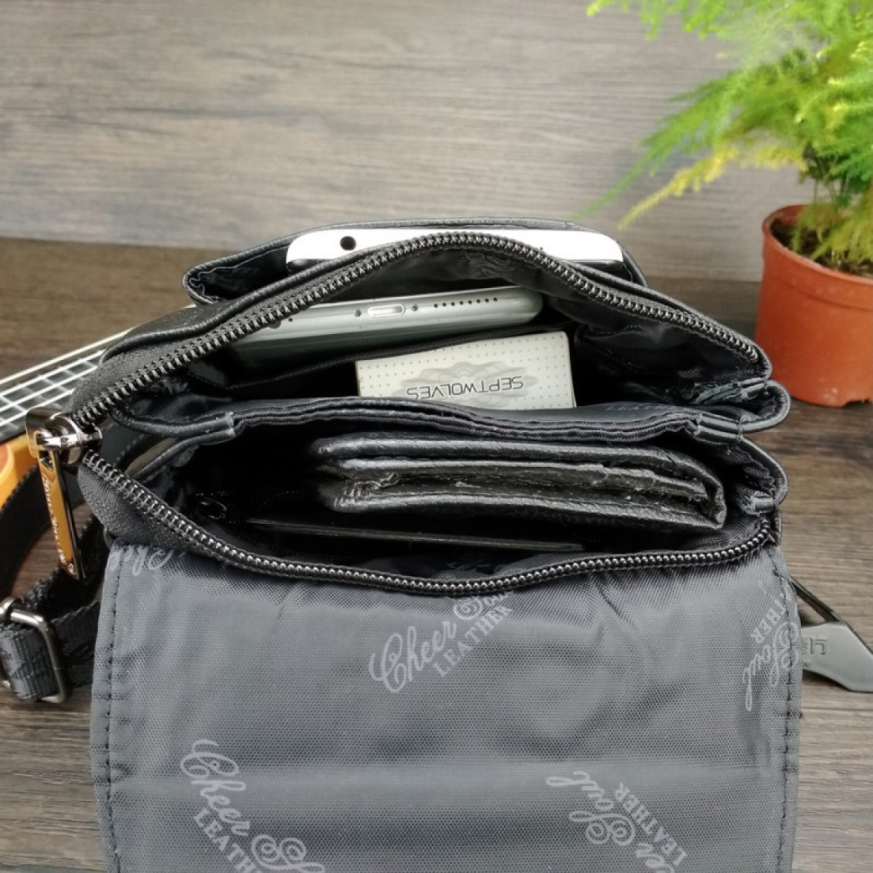 Сумка мужская Cheer Soul 2261 коричневая Сумка мужская Cheer Soul 2261 коричневая