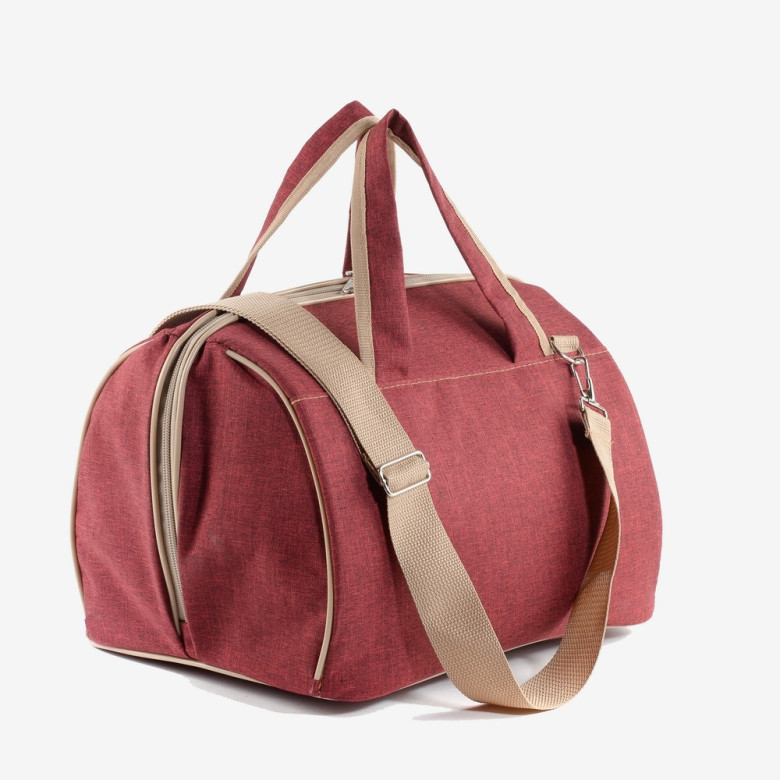 Сумка дорожная Voyage 104 ручная кладь Победа бордовая