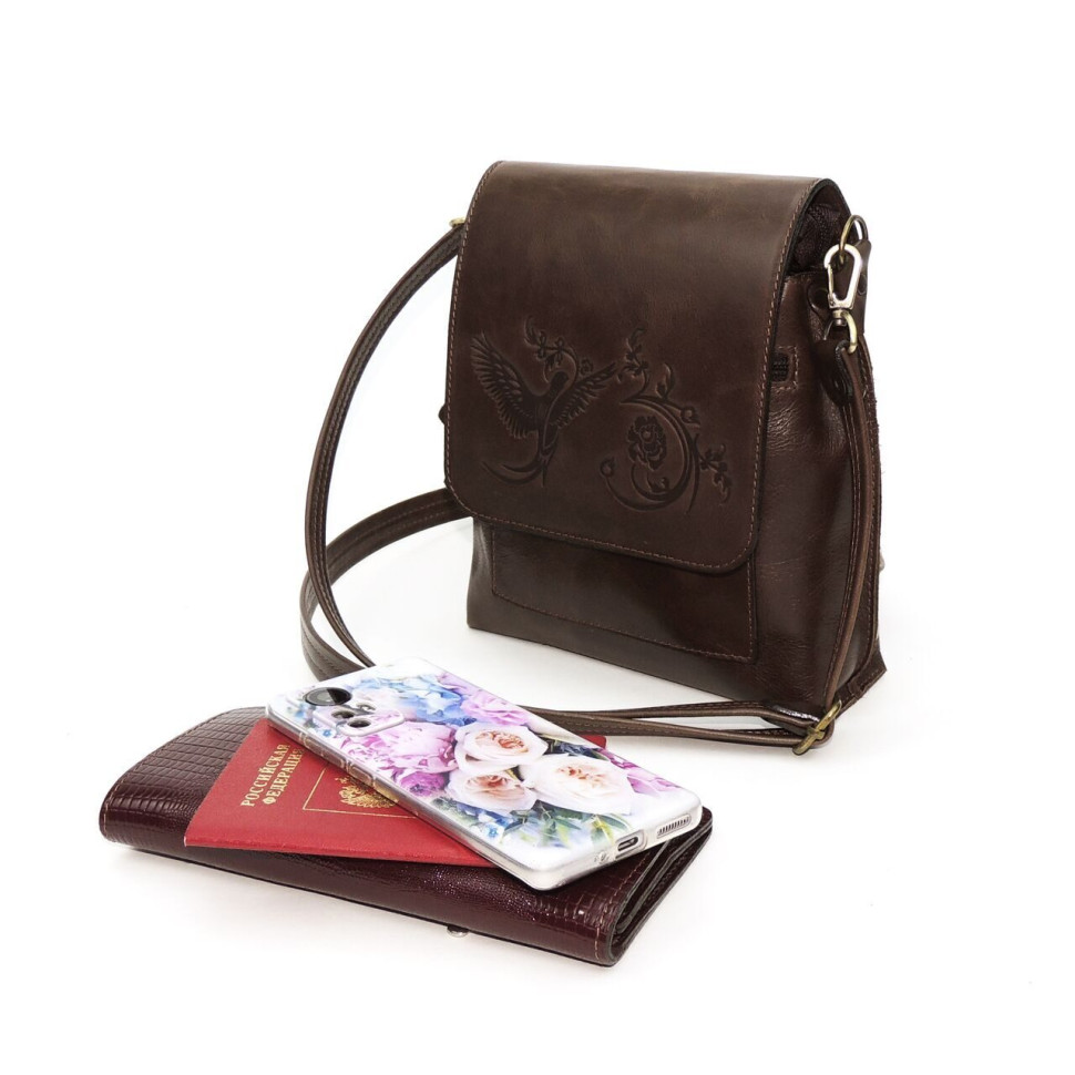 Женская кожаная сумка Natalia Kalinovskaya С86п-682 бордо Женская кожаная сумка Natalia Kalinovskaya С86п-682 бордо