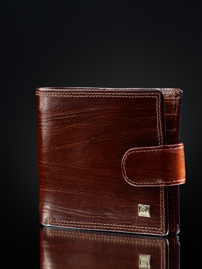 Портмоне мужское Cosset F14-327-089b коричневое