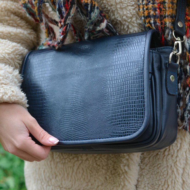 Сумка женская Natalia Kalinovskaya, С93 «Юния» синяя 