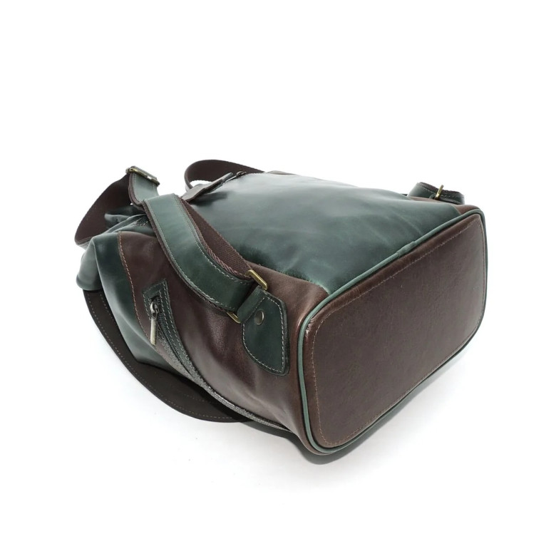 Рюкзак женский Natalia Kalinovskaya, "Стасия" зеленый/коричневый Рюкзак женский Natalia Kalinovskaya, "Стасия" зеленый/коричневый