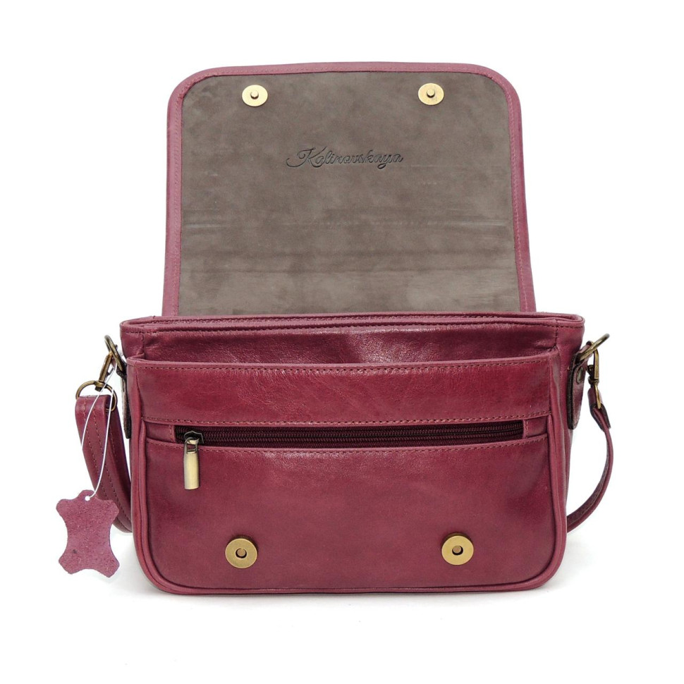 Женская сумка Natalia Kalinovskaya, «Дейли» бордовая Женская сумка Natalia Kalinovskaya, «Дейли» бордовая