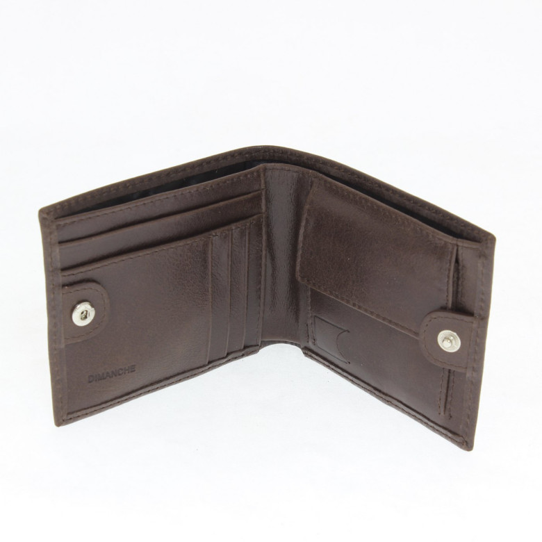 Мужское портмоне Dimanche Camel 635 коричневое, натуральная кожа