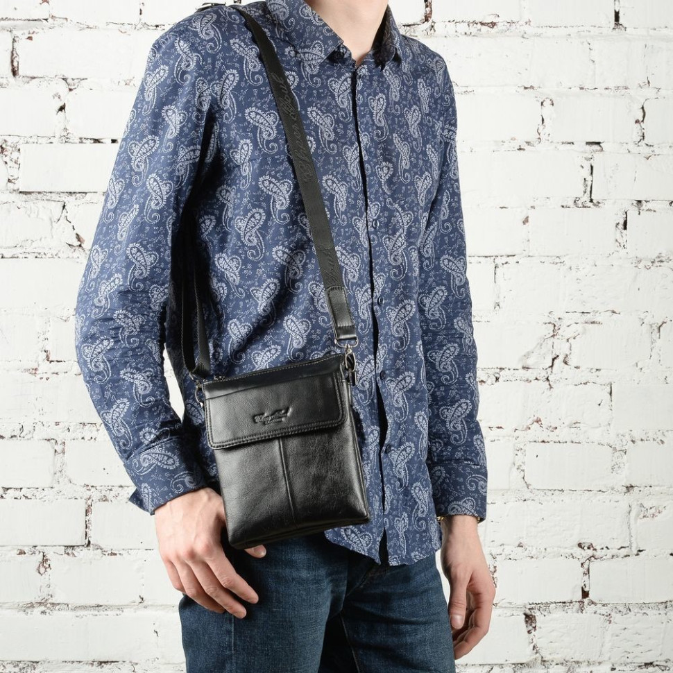 Сумка мужская Cheer Soul 6829 чёрная Сумка мужская Cheer Soul 6829 чёрная