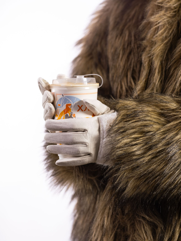 Перчатки женские Юйлин 7749 кремовые Перчатки женские Юйлин 7749 кремовые