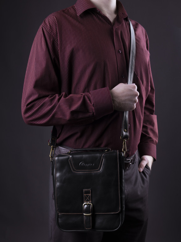 Сумка мужская Baggins 1074 черная друид Сумка мужская Baggins 1074 черная друид