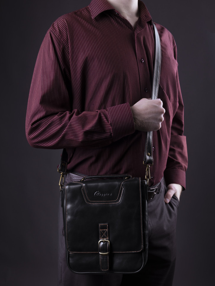 Сумка мужская Baggins 1074 черная друид