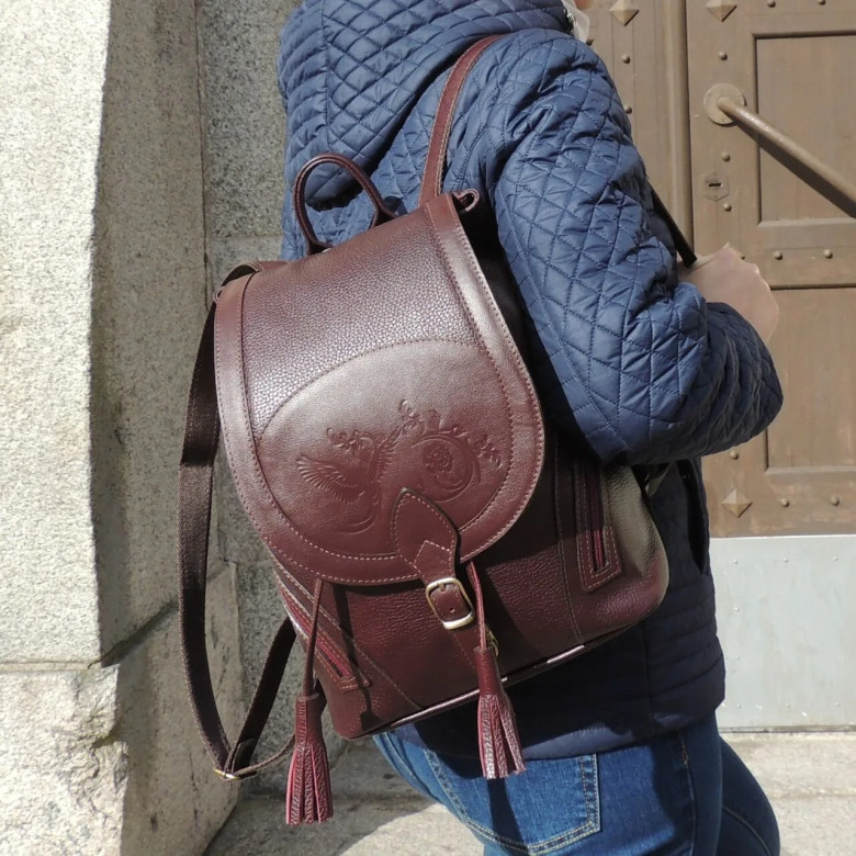 Рюкзак женский Natalia Kalinovskaya, "Лерия" бордо флотер Рюкзак женский Natalia Kalinovskaya, "Лерия" бордо флотер