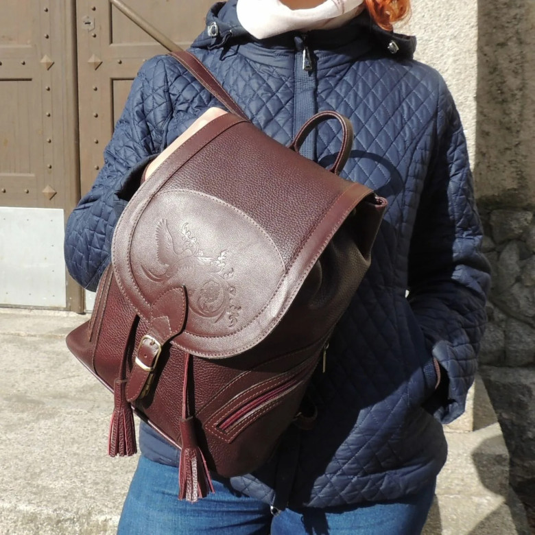 Рюкзак женский Natalia Kalinovskaya, "Лерия" бордо флотер Рюкзак женский Natalia Kalinovskaya, "Лерия" бордо флотер