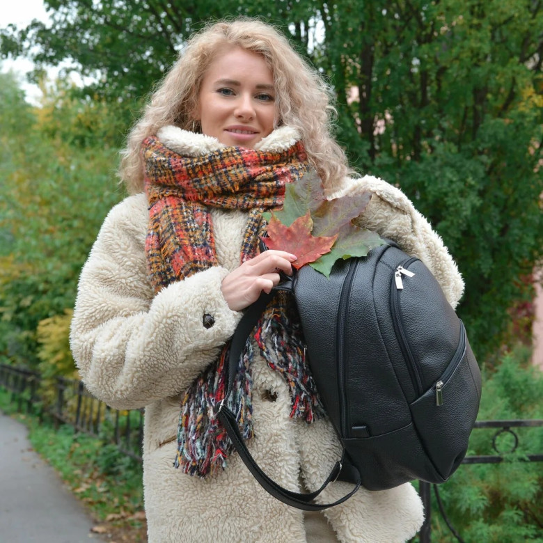 Рюкзак женский Natalia Kalinovskaya, «Урбан» черный флотер Рюкзак женский Natalia Kalinovskaya, «Урбан» черный флотер