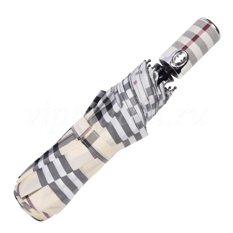 Зонт мужской Diniya 2743 9 спиц, полный автомат, ручка кожа