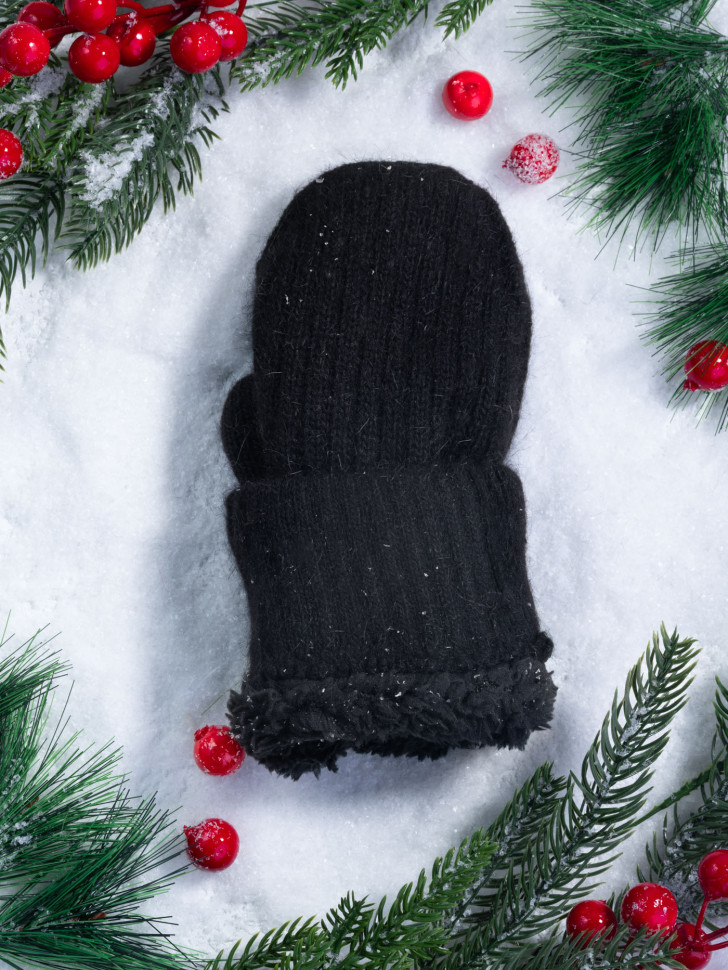 Варежки женские Корона 6559 черные