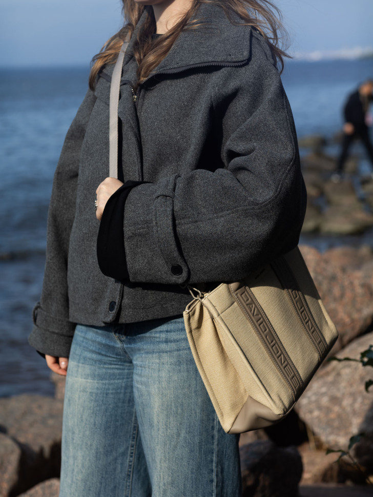 Сумка женская David Jones 7724 oatmeal beige Сумка женская David Jones 7724 oatmeal beige