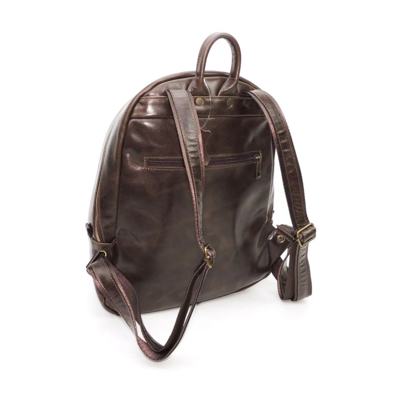 Рюкзак женский Natalia Kalinovskaya, «Эша» коричневый гладкий