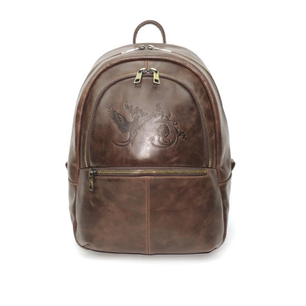 Рюкзак женский Natalia Kalinovskaya, «Эша» коричневый гладкий