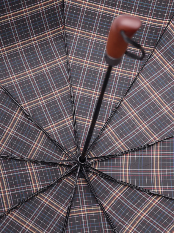 Зонт автомат семейный Sponsa 3514 SCYW, ручка дерево, 9 спиц