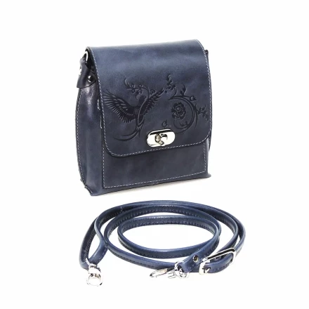 Сумка женская Natalia Kalinovskaya 76п.661 "Алёна" синяя гладкая Сумка женская Natalia Kalinovskaya 76п.661 "Алёна" синяя гладкая