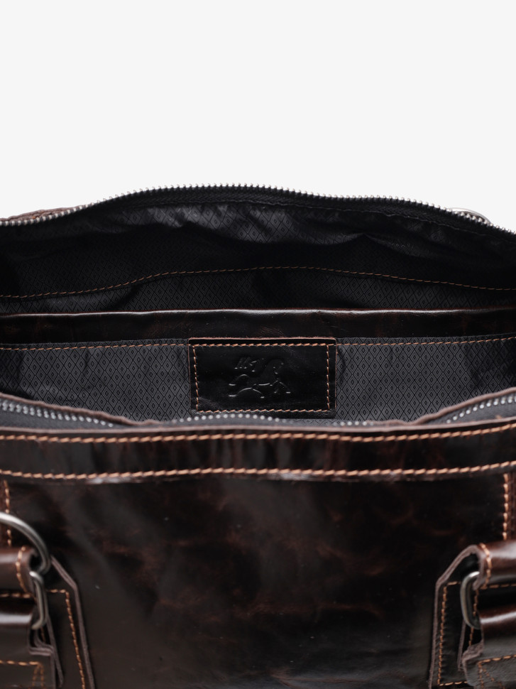 Сумка мужская из натуральной кожи Maxsimo Tarnavsky 1045 тёмно-коричневая