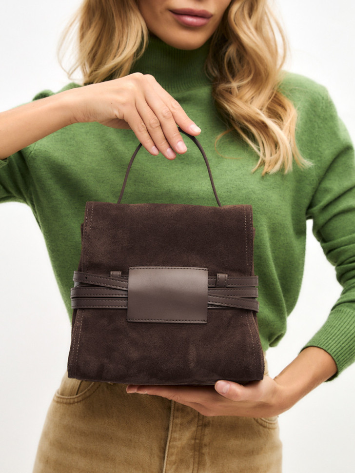 Сумка Lamagio 68920 замша коричневая