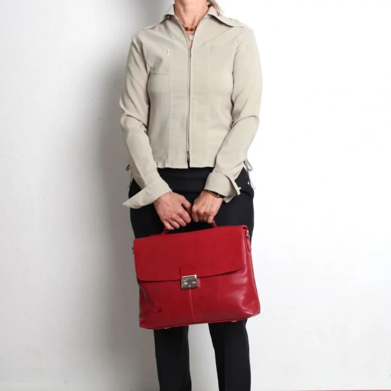 Портфель женский Maxsimo Tarnavsky 2025 красный пул ап