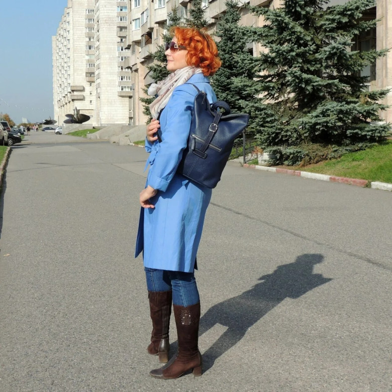 Сумка-рюкзак Natalia Kalinovskaya СР-34.161 «Бельканто» синяя Сумка-рюкзак Natalia Kalinovskaya СР-34.161 «Бельканто» синяя