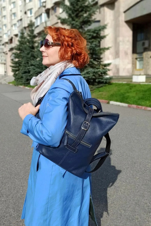 Сумка-рюкзак Natalia Kalinovskaya СР-34.161 «Бельканто» синяя Сумка-рюкзак Natalia Kalinovskaya СР-34.161 «Бельканто» синяя