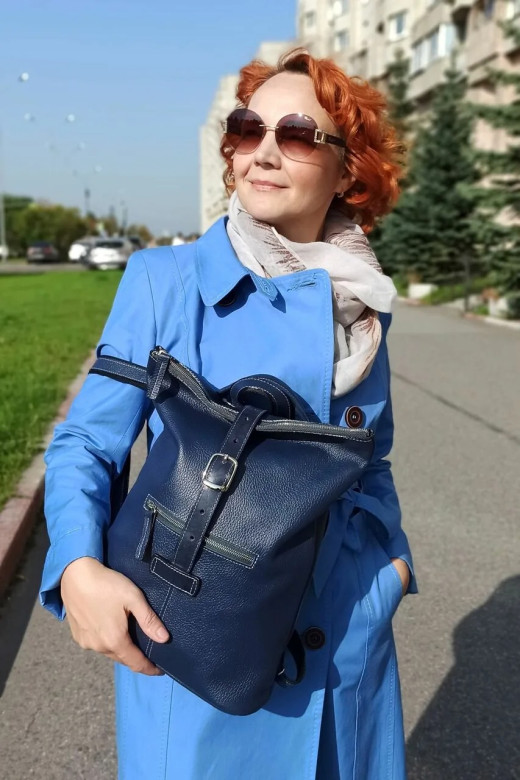 Сумка-рюкзак Natalia Kalinovskaya СР-34.161 «Бельканто» синяя Сумка-рюкзак Natalia Kalinovskaya СР-34.161 «Бельканто» синяя