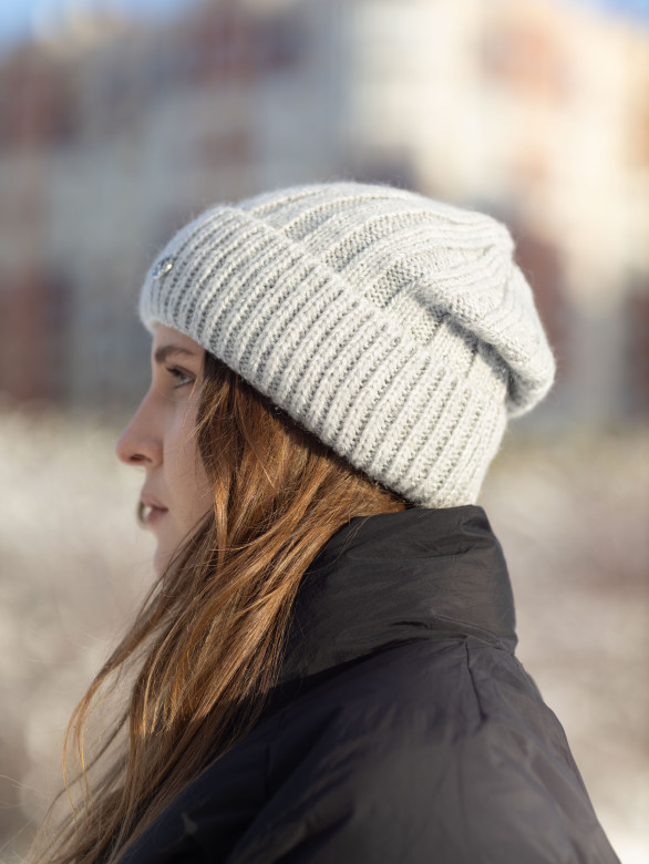 Шапка женская 12838/2 MARHATTER св.серая (56-58)