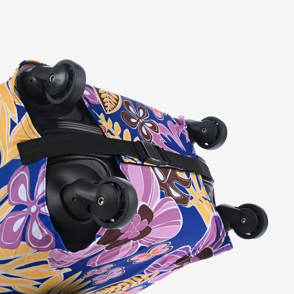 Чехол для чемодана Цветы сиреневые