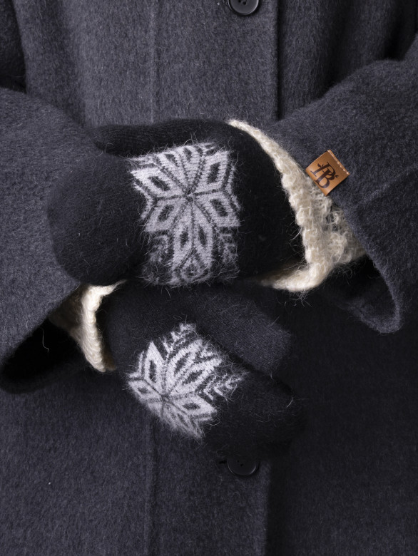 Варежки женские Корона 3046 черные