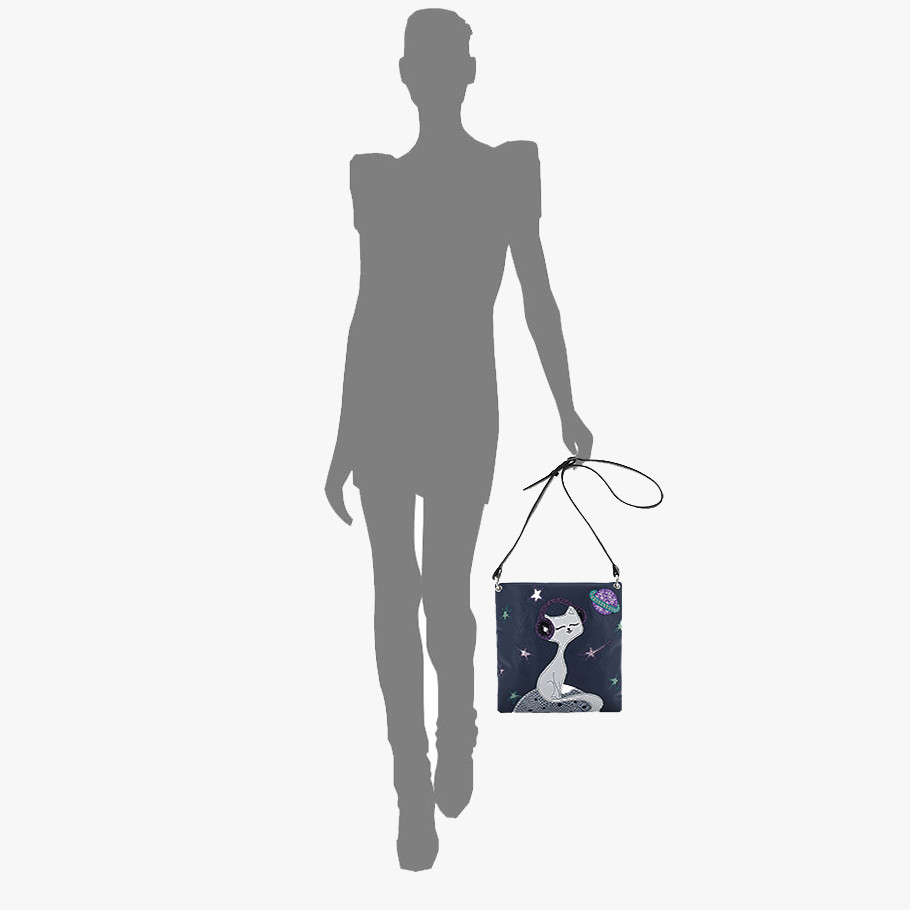 Сумка женская Protege, ДС-144-74 Кот № 45 чёрная Сумка женская Protege, ДС-144-74 Кот № 45 чёрная